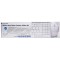 LogiLink ID0109 Clavier + Souris slim sans fil avec 3 Boutons 2,4 GHz Blanc