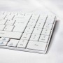 LogiLink ID0109 Clavier + Souris slim sans fil avec 3 Boutons 2,4 GHz Blanc