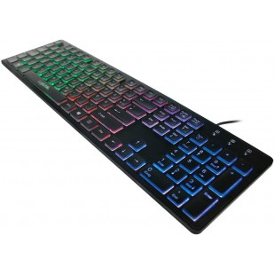 LogiLink ID0138 USB Allemand Noir Clavier - Claviers (Standard, avec Fil, USB, Clavier à Membrane, LED, Noir)