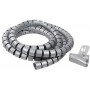 LogiLink KAB0013 Tuyau spirale flexible pour Câble 2500 x 25 mm Argent