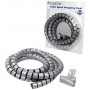 LogiLink KAB0013 Tuyau spirale flexible pour Câble 2500 x 25 mm Argent