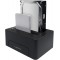 LogiLink QP0028 Quickport USB 3.1 GEN2 pour 2X 2,5/3,5" HDD/SSD (2-Bay) Noir