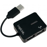 LogiLink Smile Hub USB 2.0 4 Ports Noir