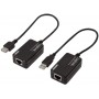 LogiLink UA0021D Extendeur USB Cat5 60 m Noir