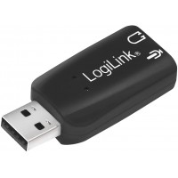 LogiLink UA0053 Adaptateur acoustique USB 2.0 Noir