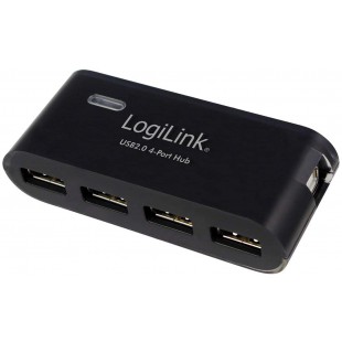 LogiLink UA0085 Hub USB 2.0 4 Ports 2 A Noir
