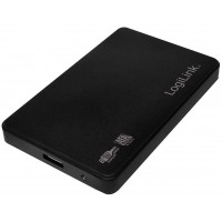 LogiLink UA0256 Boîtier de Disque Dur 6,35 cm (SATA, USB 3.0) Noir