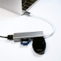 LogiLink UA0305 USB-C 3.0 HUB, 3 Ports, avec Lecteur de Carte Anthracite