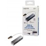 LogiLink UA0306 Hub USB 3.0 3 Ports avec Lecteur de Carte Anthracite