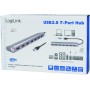 LogiLink UA0308 hub & concentrateur USB 3.0 (3.1 Gen 1) Type-A 5000 Mbit/s Gris - Hubs & concentrateurs (USB 3.0 (3.1 Gen 1) Typ