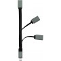 LogiLink UA0315 Hub USB-C (USB 3.1 Gen1 jusqu'à 5 Gbps) avec fiche Droite vers 2 Ports USB 2.0 (Type A Femelle) + 1 Port USB 3.0