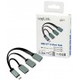 LogiLink UA0315 Hub USB-C (USB 3.1 Gen1 jusqu'à 5 Gbps) avec fiche Droite vers 2 Ports USB 2.0 (Type A Femelle) + 1 Port USB 3.0