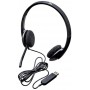 Logitech H340 Casque Filaire, Ecouteurs Stéréo avec Micro Rotatif Anti-Parasites, USB, PC/Mac/Portable/Chromebook - Noir