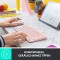 Logitech K380 Clavier Bluetooth QWERTZ Allemand Rose K380, Mini, Bluetooth, QWERTZ, Rose