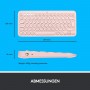 Logitech K380 Clavier Bluetooth QWERTZ Allemand Rose K380, Mini, Bluetooth, QWERTZ, Rose