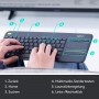 Logitech K400 Plus Clavier sans Fil, Clavier Allemand QWERTZ - Noir