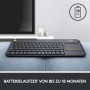 Logitech K400 Plus Clavier sans Fil, Clavier Allemand QWERTZ - Noir