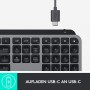 Logitech MX Keys - fortschrittliche kabellose Tastatur mit Tastenbeleuchtung für Mac, taktiles reaktionsschnelles Tippen, Hinter