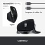Logitech MX Master 3 - Souris sans fil pour Mac, défilement ultra-rapide, conception ergonomique, 4000 PPP, personnalisable, USB