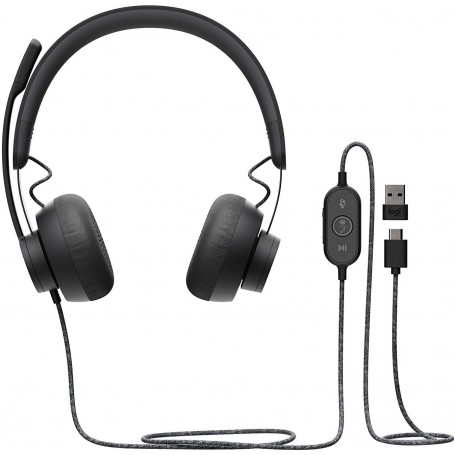 Logitech Zone Wired Certifié MS Teams Graphite