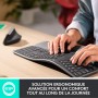 Logitech, ERGO K860 et MX Vertical, Ensemble clavier et souris sans fil ergonomiques, rechargeable, Bluetooth ou USB, soutien du