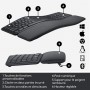 Logitech, ERGO K860 et MX Vertical, Ensemble clavier et souris sans fil ergonomiques, rechargeable, Bluetooth ou USB, soutien du