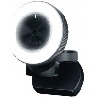Razer Kiyo - 1080p 30 Fps / 720p 60 Fps Streaming Webcam avec Eclairage Annulaire de Luminosité Réglable, Microphone Intégré et 