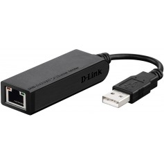 D-Link DUB-E100 HUB USB Adaptateur USB 2.0 vers Fast Ethernet 10/100 Mbps- Idéal pour Convertir USB 2.0 en Ethernet