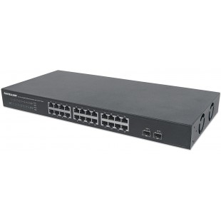 Intellinet 561044 commutateur réseau Non-géré L2 Gigabit Ethernet (10/100/1000) 1U Noir