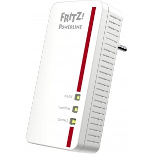 AVM Fritz Powerline 1260E/1220E Kit Wi-FI avec Point d'accès WLAN, idéal pour Le Streaming de Supports multimédia Weiss