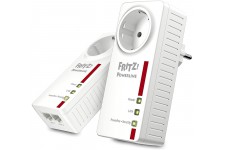 AVM Fritz. Powerline 1220e Set (1200 Mbit/s, 2 x Gigabit LAN Adaptateur, idéal pour Les Applications NAS et HD en Streaming chac