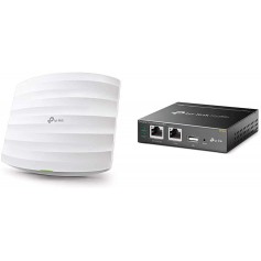 TP-Link EAP245 Point d'accès Wi-Fi double bande AC1750 Gigabit - Plafonnier (450Mbps en 2.4GHz + 1300Mbps en 5GHz, 1 port Gigabi