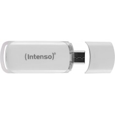 Intenso Flash Line 64 GB - Type C Clé USB - Super Speed USB 3.1, Blanc