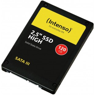 Intenso SSD interne 120Go, High Performance, 2,5"" (6,3cm), Sata III, 520Mo/s, noir