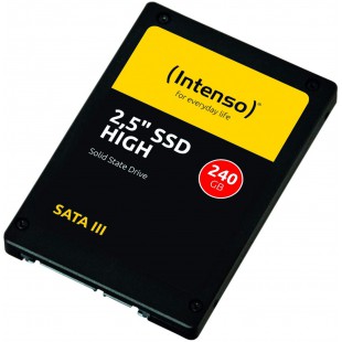 Intenso SSD interne 240Go, High Performance, 2,5"" (6,3cm), Sata III, 500 Mo/s, noir