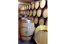 Tonneau de présentation NEUF à vin Non étanche à 8 cerclages galvanisés dis de Bourgogne, Capacité 228 Litres et 50kg au total F