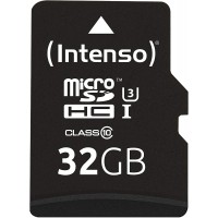 Intenso 3433480 Carte mémoire microSDHC Classe 10 32 Go + Adaptateur