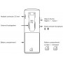 SNOM M85 DECT Industrial partie mobile (2 « 176 x 220 px TFT, clé d'alarme, sortie écouteur 3,5 mm, vibreur, boutons éclairés, I