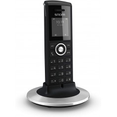 SNOM Office Handset M25 (jusqu'à 75 heures en veille et 7 heures en conversation, combiné IP DECT, écran couleur TFT), noir