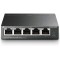 TP-Link Switch PoE (TL-SG1005P V2) 5 ports Gigabit, 4 ports PoE+, 65W pour tous les ports PoE, Boitier Métal, Installation facil