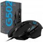 Logitech G502 HERO Souris Gamer Filaire Haute Performance, Capteur Gaming HERO 25K, 25 600 PPP, RVB, Poids Ajustable, 11 Boutons