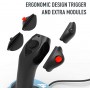 Thrustmaster TCA Officer Pack Airbus Edition, Réplique ergonomique du Mini-manche et Quadrant Airbus, Joystick ambidextre à modu