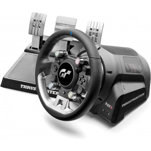 Thrustmaster T-GT II, volant sous licence officielle PlayStation 5 et Gran Turismo, avec un pédalier 3 pédales (également compat