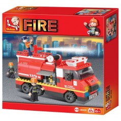 Jeu de construction SLUBAN Elements Fire Series Grand camion de pompiers