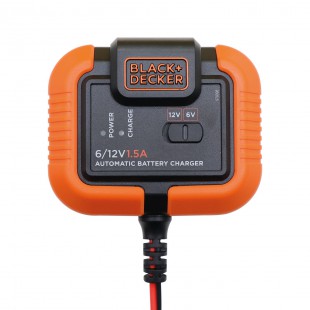 BLACK&DECKER BXAE00021 Chargeur de batterie et mainteneur pour moto/voiture. Maintenance 6-12V. 12 Ah jusqu'à 1,4 Amp, 1,5A-6V 1