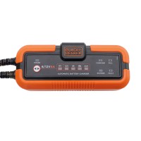 BLACK+DECKER Chargeur de Batterie Intelligent & Maintient de Charge Automatique 4A 6 V-12 V