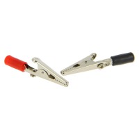 XL Tech 112721 2 pinces crocodile (Noire et Rouge)