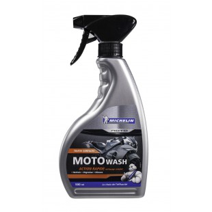 MICHELIN 008801" Moto Wash Nettoyant Total, 500 ML & 008805" Moto Lubrifiant Chaîne Road, 400 ML