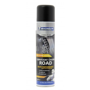 MICHELIN 008805" Moto Lubrifiant Chaîne Road, 400 ML & 008804" Moto Nettoyant Dégraissant Chaîne, 400 mle, 400 ML