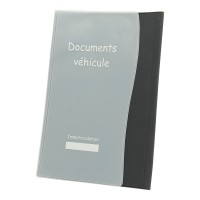 Porte Documents de Véhicule (Étui de Rangement Carnet d'Entretien, Carnet Constructeur, Constat Européen d'Accident)